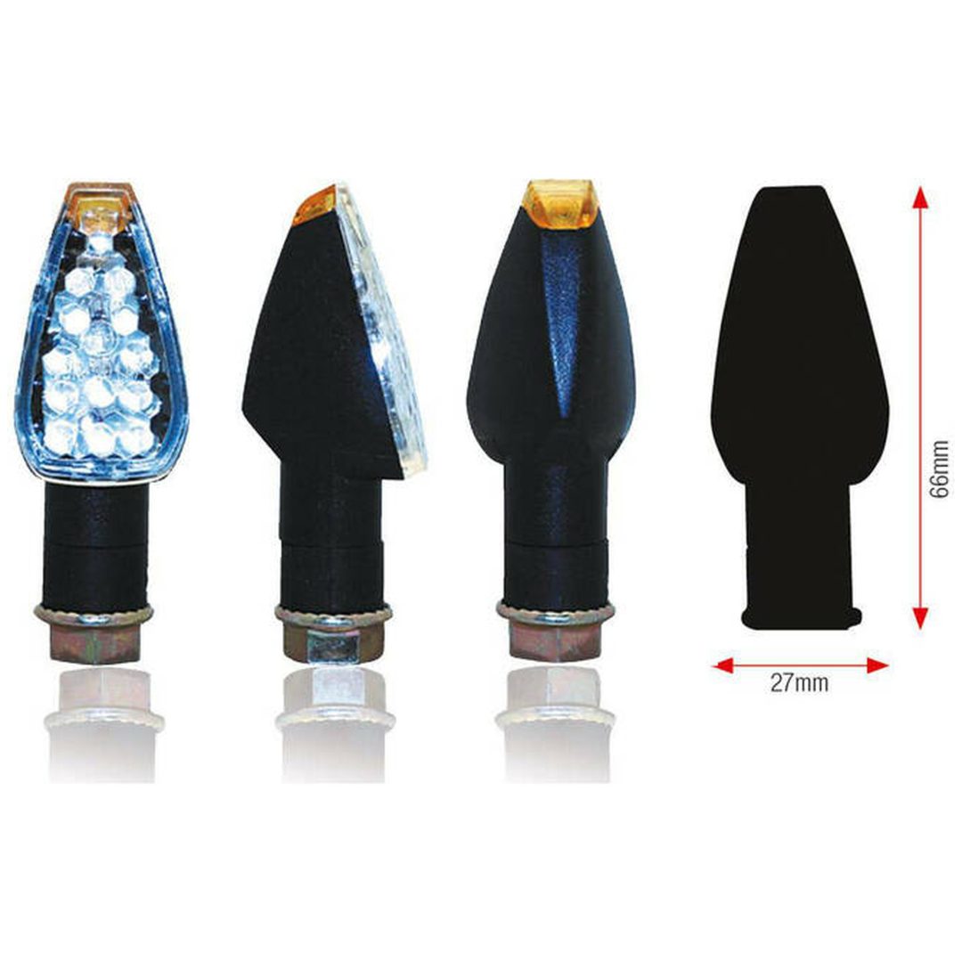 Design Led Blinkers Kort Svart Universal BIHR Svart