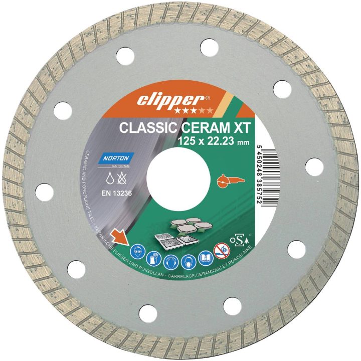 Diamantkapklinga Clipper Ceram NORTON DIAMANTKLINGA CERAM 125X22 – bild 2