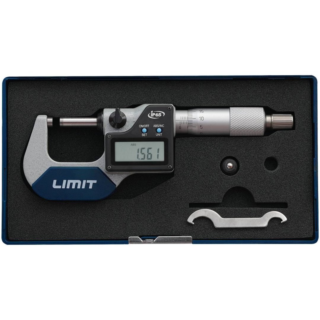 Digital micrometer MDA 25/ 50/ 75/ 100 IP65 LIMIT MIKROMETER DIGITAL 0-25MM IP65 – bild 2
