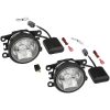 Dimljus Led Dual Function Klar/Svart SHOW CHROME Dimljus – miniatyr 1