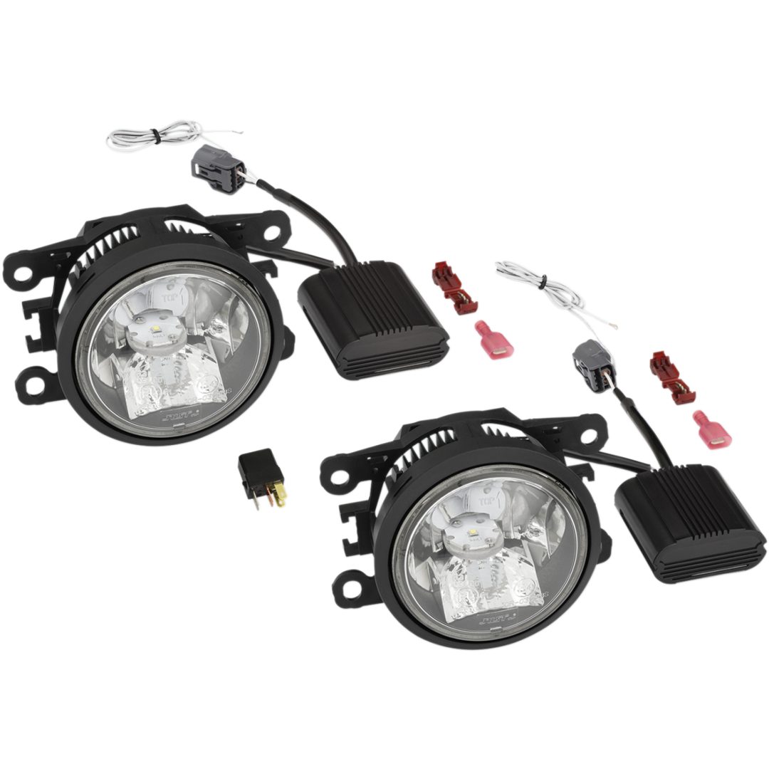 Dimljus Led Dual Function Klar/Svart SHOW CHROME Dimljus