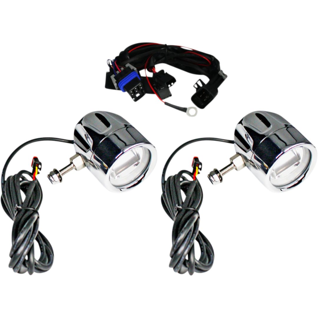 Dimljus Led Halo Klar/Krom CUSTOM DYNAMICS Dimljus