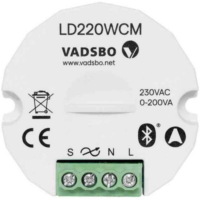 LD220WCM Vadsbo Blåtandsdimmer för LED infällt