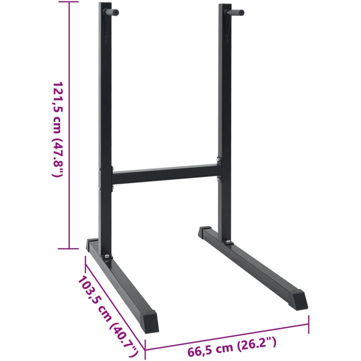 Dip Station 120 kg 66x104x122 cm Stål vidaXL Large – bild 7
