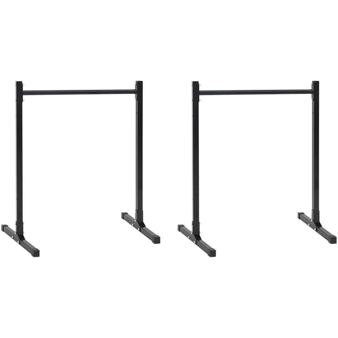 Dipstationer 2 st Höjdjusterbar 88.5/98.5 cm Stål vidaXL Standard