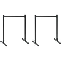Dipstationer 2 st Höjdjusterbar 88.5/98.5 cm Stål vidaXL