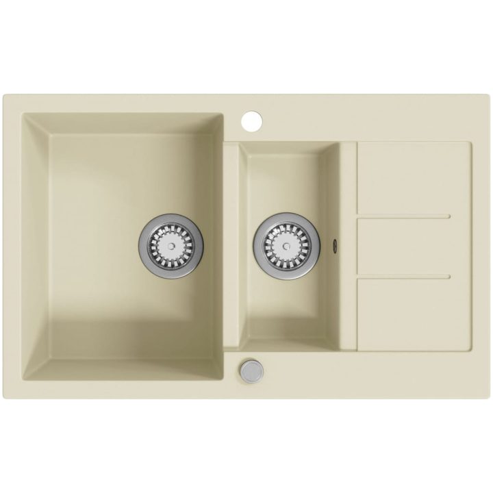 Diskho granit dubbel beige vidaXL – bild 2