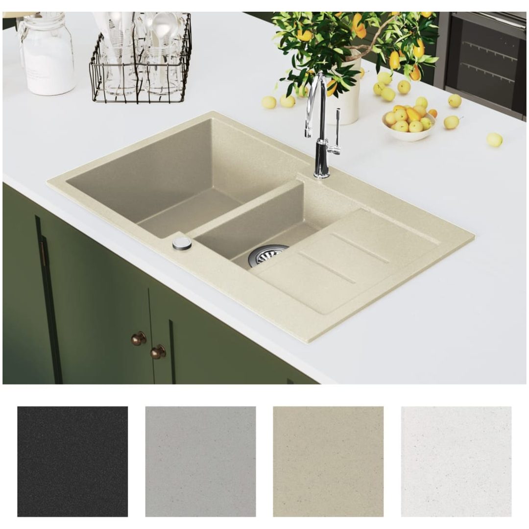 Diskho granit dubbel beige vidaXL – bild 7