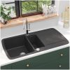Diskho granit dubbel svart vidaXL – miniatyr 1