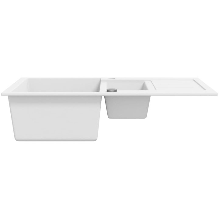 Diskho granit dubbel vit vidaXL – bild 4