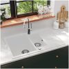 Diskho granit dubbel vit vidaXL – miniatyr 1