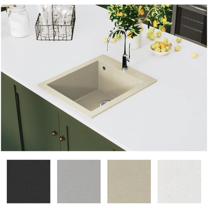 Diskho granit enkel beige vidaXL – bild 3