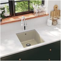 Diskho granit enkel beige vidaXL