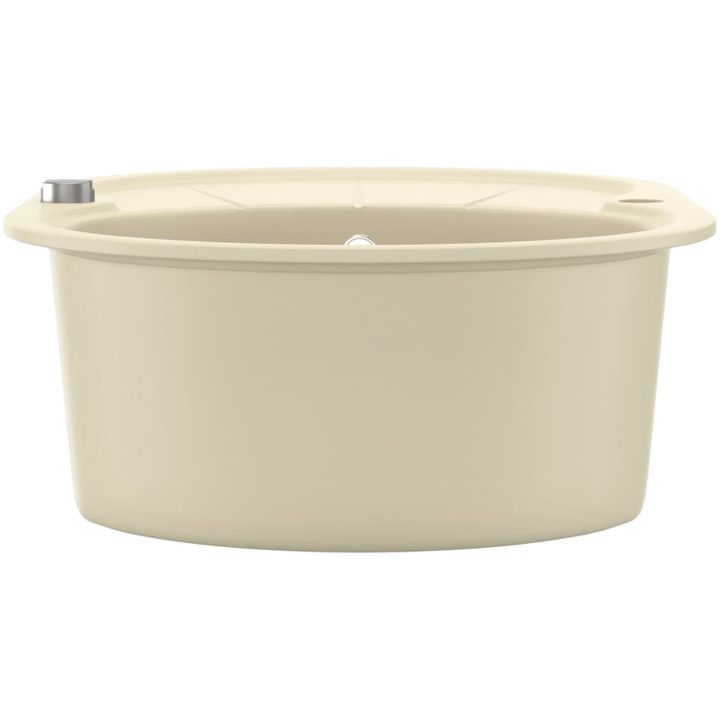 Diskho granit enkel oval beige vidaXL Enkel – bild 6
