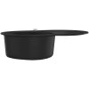 Diskho granit enkel oval svart vidaXL Enkel – miniatyr 4