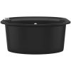 Diskho granit enkel oval svart vidaXL Enkel – miniatyr 6