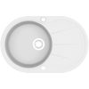 Diskho granit enkel oval vit vidaXL Enkel – miniatyr 2