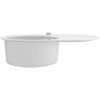 Diskho granit enkel oval vit vidaXL Enkel – miniatyr 5