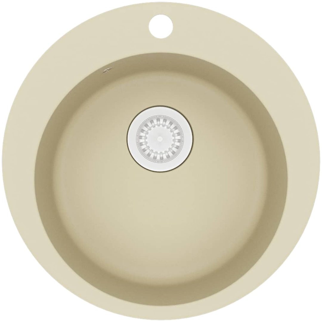Diskho granit enkel rund beige vidaXL – bild 2
