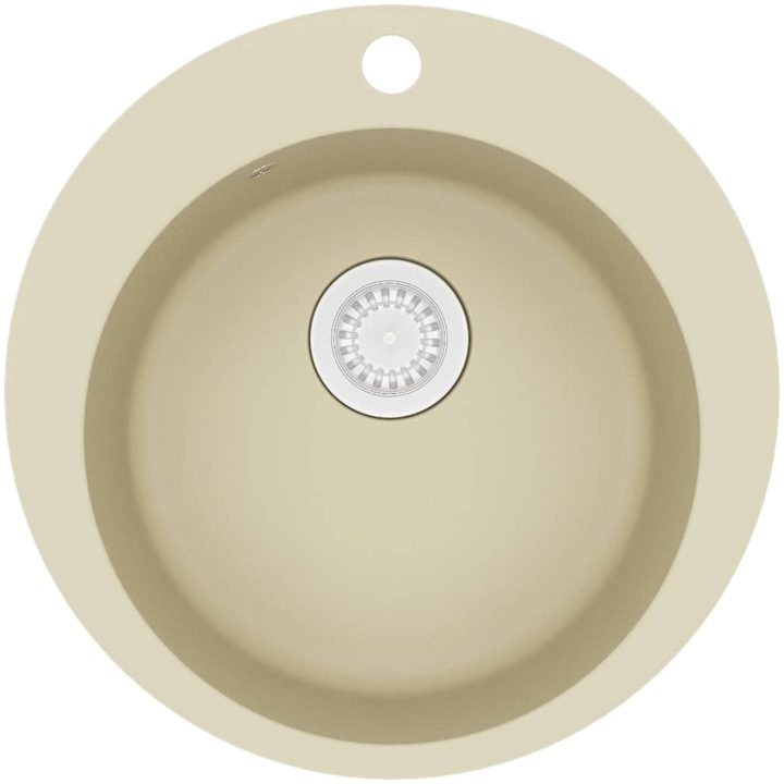 Diskho granit enkel rund beige vidaXL – bild 2