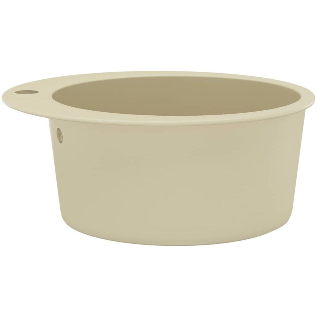 Diskho granit enkel rund beige vidaXL – bild 6