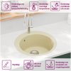 Diskho granit enkel rund beige vidaXL – miniatyr 9