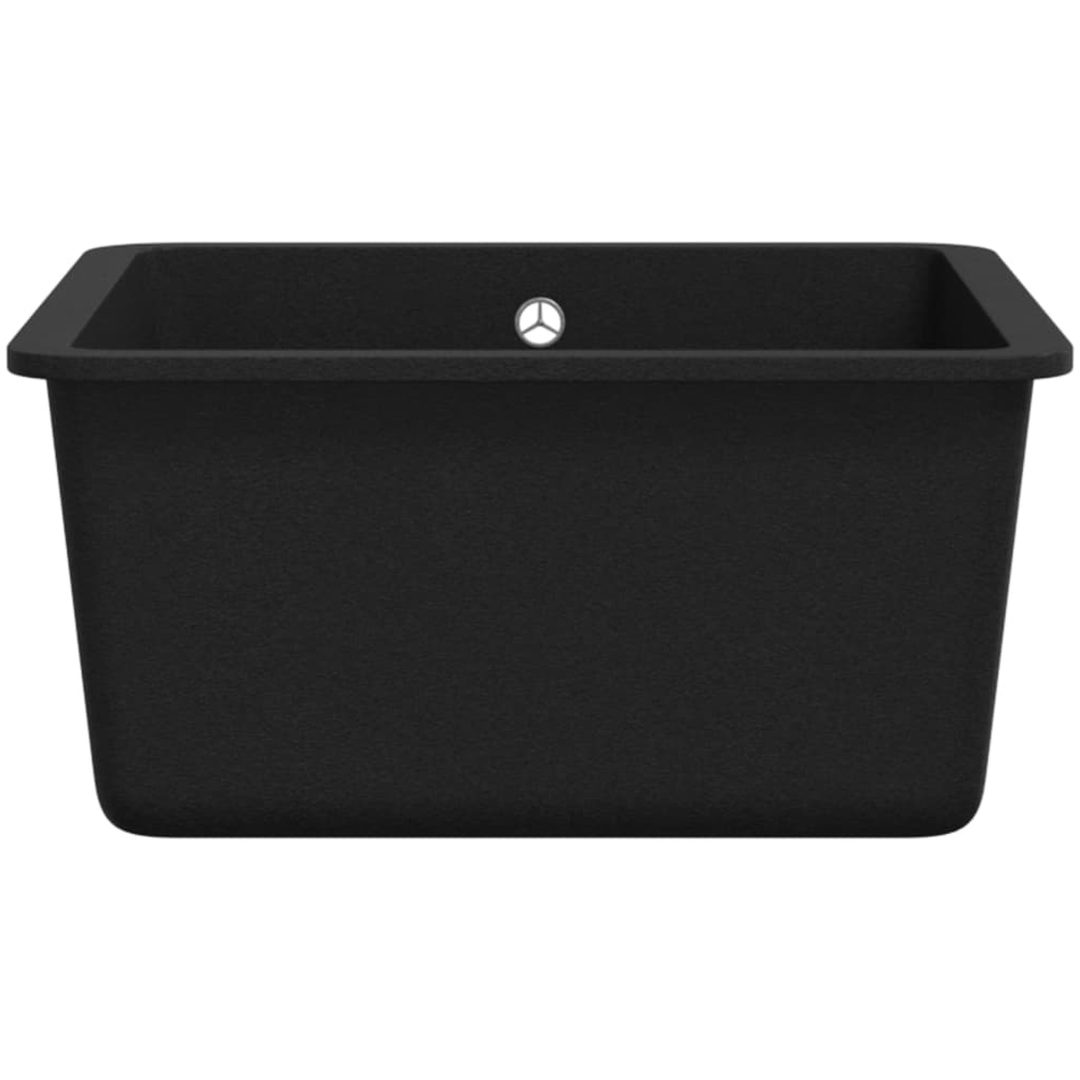 Diskho granit enkel svart vidaXL – bild 5