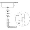 Diskho med avrinningsyta silver m rostfritt stål vidaXL 800 x 500 x 155 mm – miniatyr 9