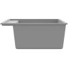 Diskho med bräddavlopp grå granit vidaXL 530 x 500 x 203 mm – miniatyr 5