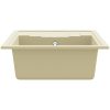 Diskho med bräddavlopp oval beige granit vidaXL – miniatyr 6