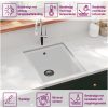 Diskho med bräddavlopp vit granit vidaXL 380 x 460 x 194 mm – miniatyr 10