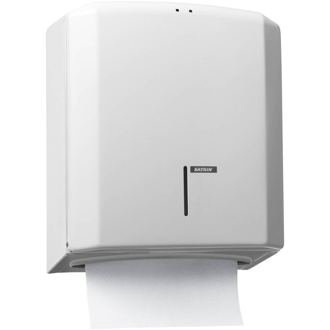 Dispenser Handbox Metall Vit KATRIN DISPENSER HANDDUK VIT MET NY