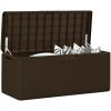 Dnybox med sittdyna brun 350 l PP vidaXL – miniatyr 4