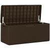 Dnybox med sittdyna brun 350 l PP vidaXL – miniatyr 5
