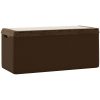 Dnybox med sittdyna brun 350 l PP vidaXL – miniatyr 8