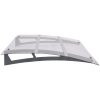 Dörrtak silver och transparent PET vidaXL 150 x 90 cm – miniatyr 3