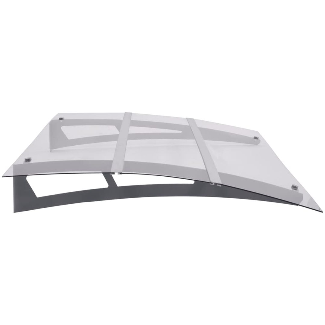 Dörrtak silver och transparent PET vidaXL 150 x 90 cm – bild 3