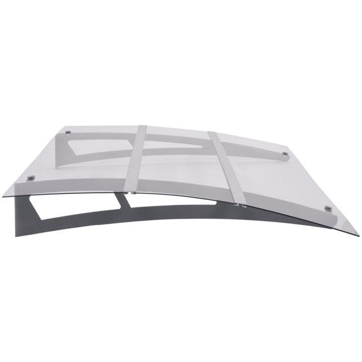 Dörrtak silver och transparent PET vidaXL 150 x 90 cm – bild 3