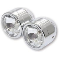 Double spotlight chrome-plated 2x H4 55/60 SHINYO