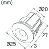 Downlight Hide-a-lite Bastu Heatspot G2, Hide-a-Lite – miniatyr 2