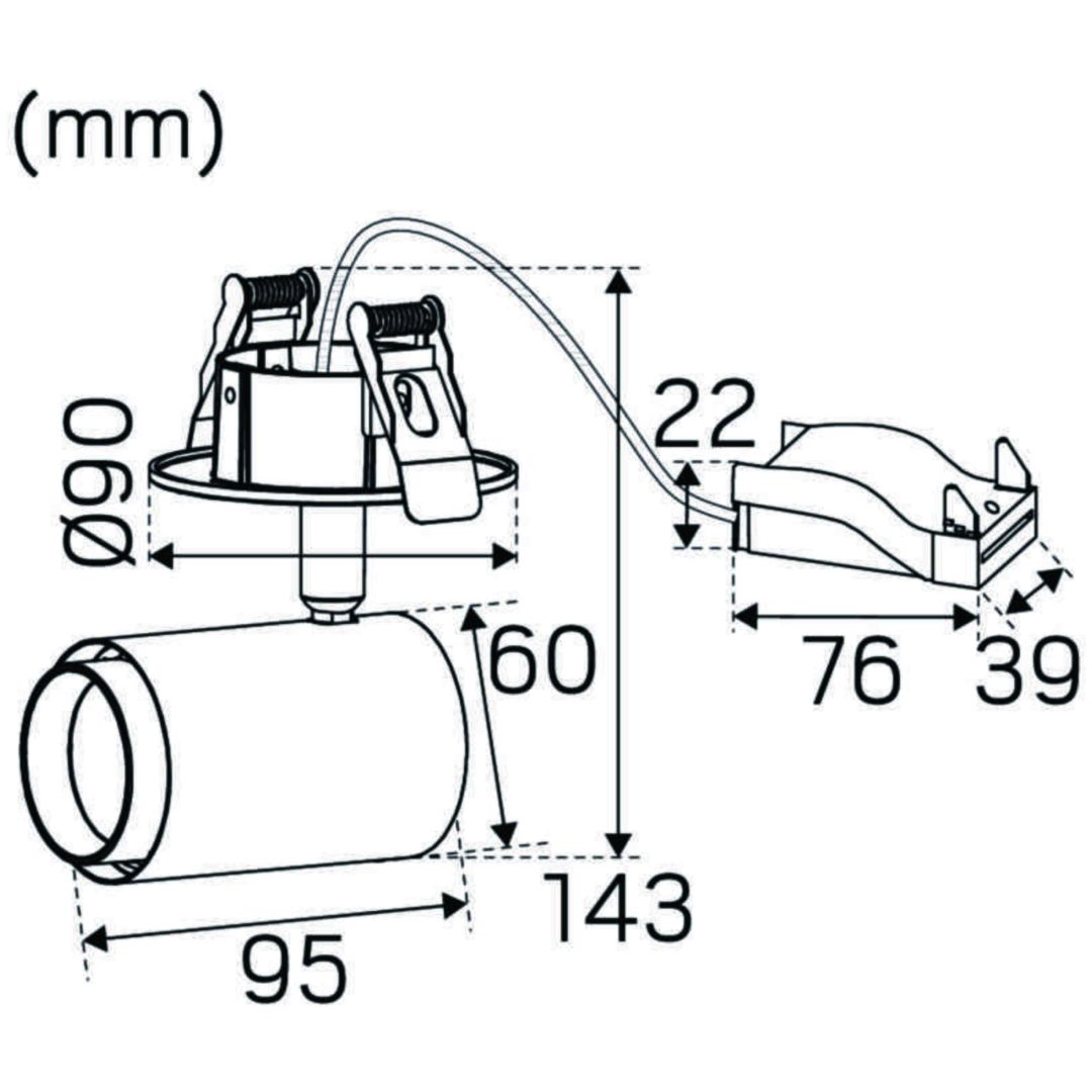 Downlight Hide-a-lite Spot Focus, Hide-a-Lite