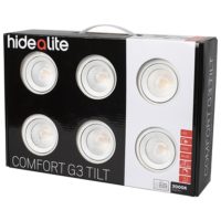 Downlight LED DL Comf G3 Tilt 6-p Vit 3000K Hide-a-lite