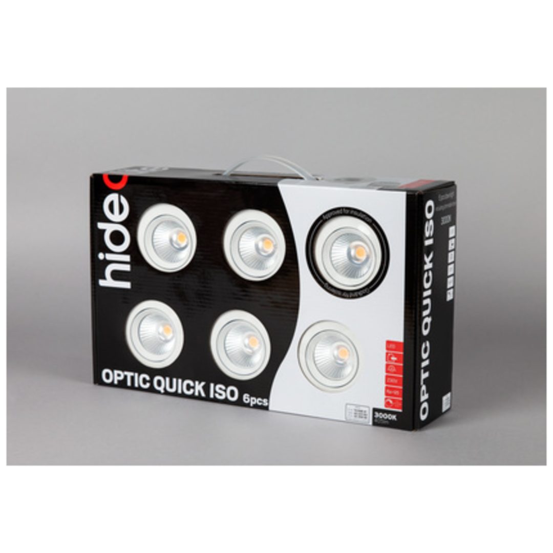 Downlight LED DL Optic Quick ISO 6p Vi 3000K Hide-a-lite