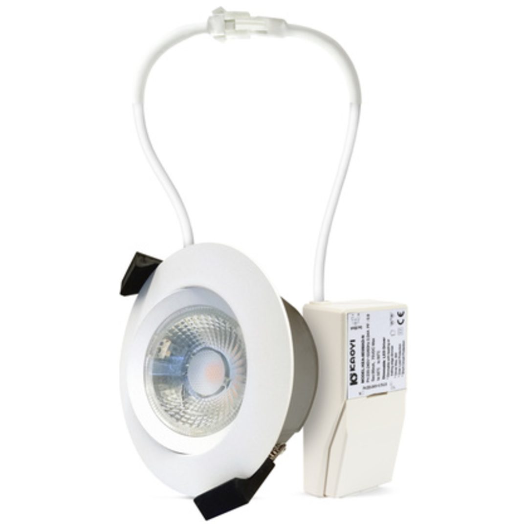Downlight LED Down. Gyro 6pk 2700K Vit Zebra