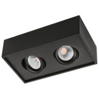 Downlight LED Downl Cube Lux 2x Svart 2700K SG Armaturen