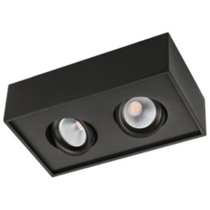 Downlight LED Downl Cube Lux 2x Svart 2700K SG Armaturen