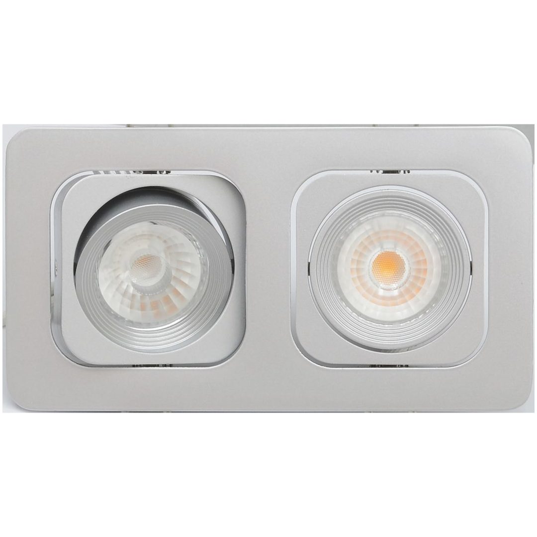 Downlight MD-125, LED, 2x6W, Silver, IP21 MALMBERGS – bild 2
