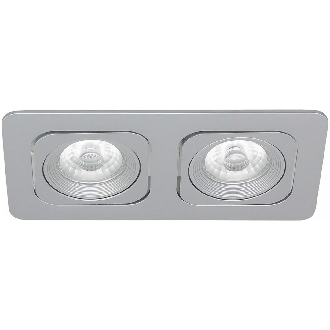 Downlight MD-125, LED, 2x6W, Silver, IP21 MALMBERGS