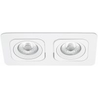Downlight MD-125, LED, 2x6W, Vit, IP21 MALMBERGS