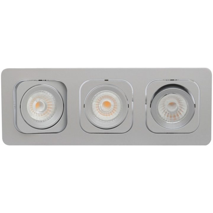 Downlight MD-125, LED, 3x6W, Silver, IP21 MALMBERGS – bild 2